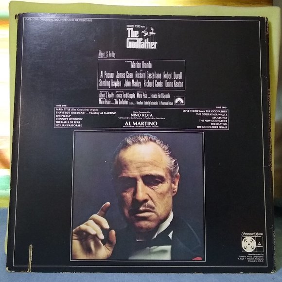 The Godfather 1972 Original Soundtrack Trifold Vinyl Record MINTY Collectible! - Picture 2 of 8